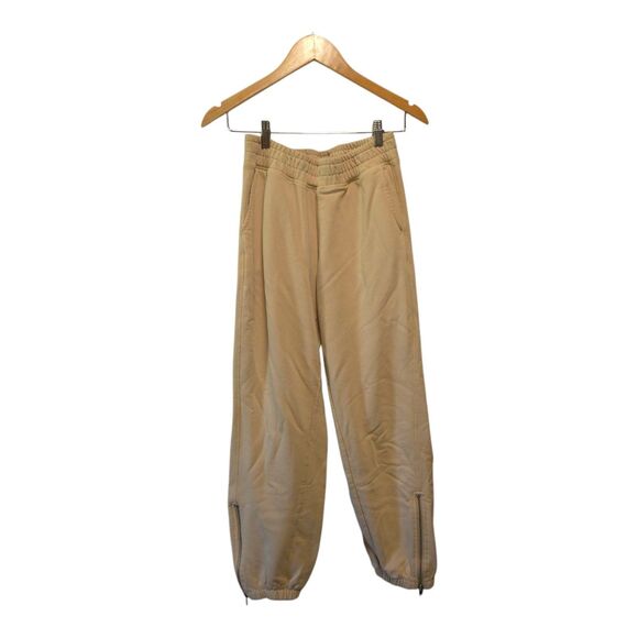 ELAN Solid Beige Drawstring Joggers Pants SIZE M Medium - Picture 3 of 6